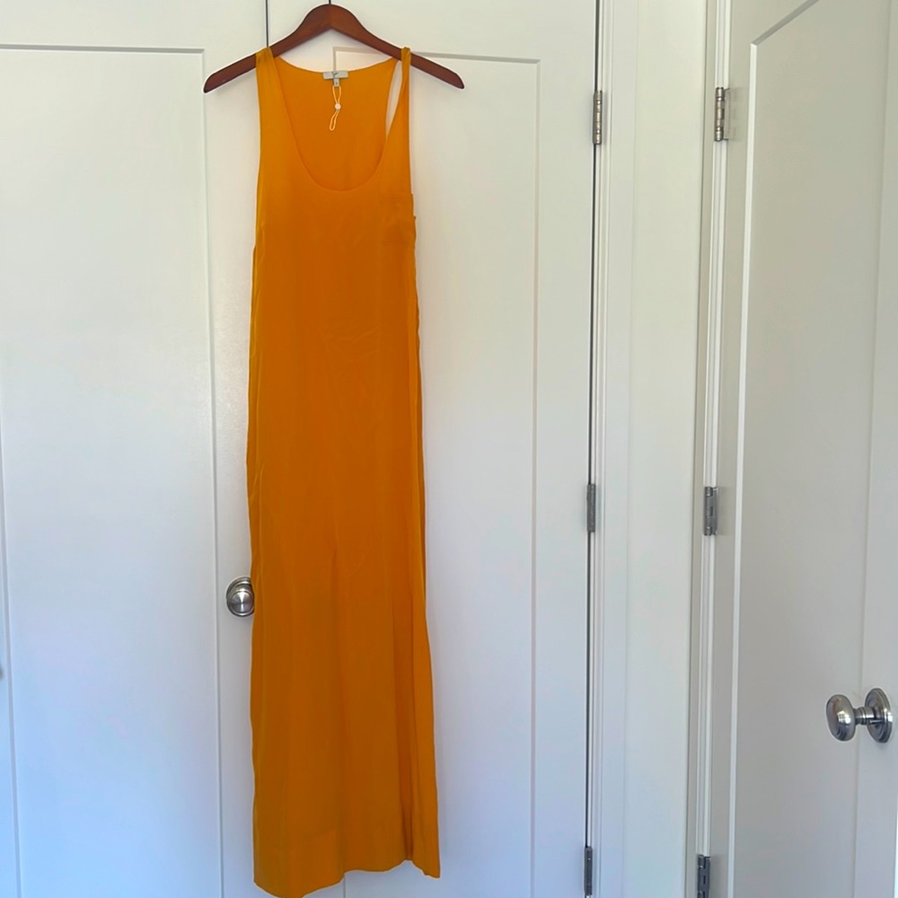 Joie orange maxi dress, size small